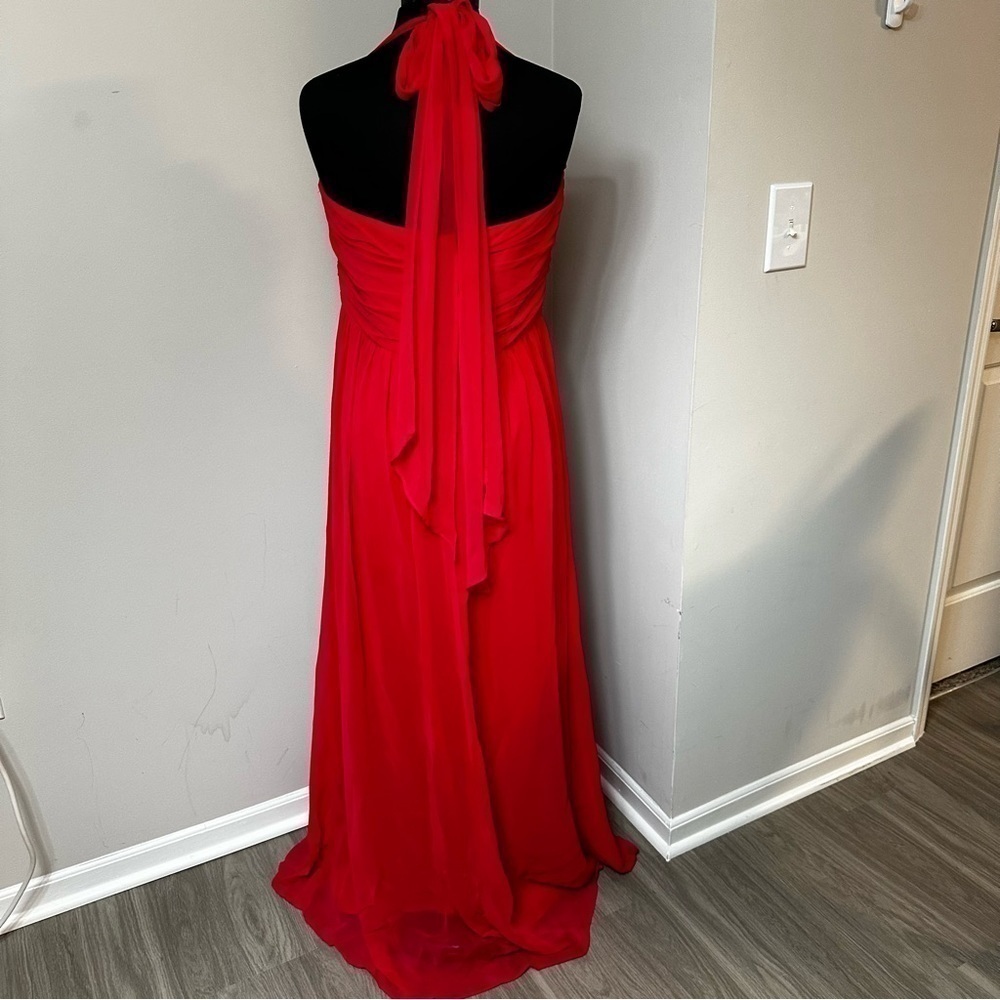 Alfred Angelo Pomegranate Strapless Dress in Size 16 - Picture 6 of 9
